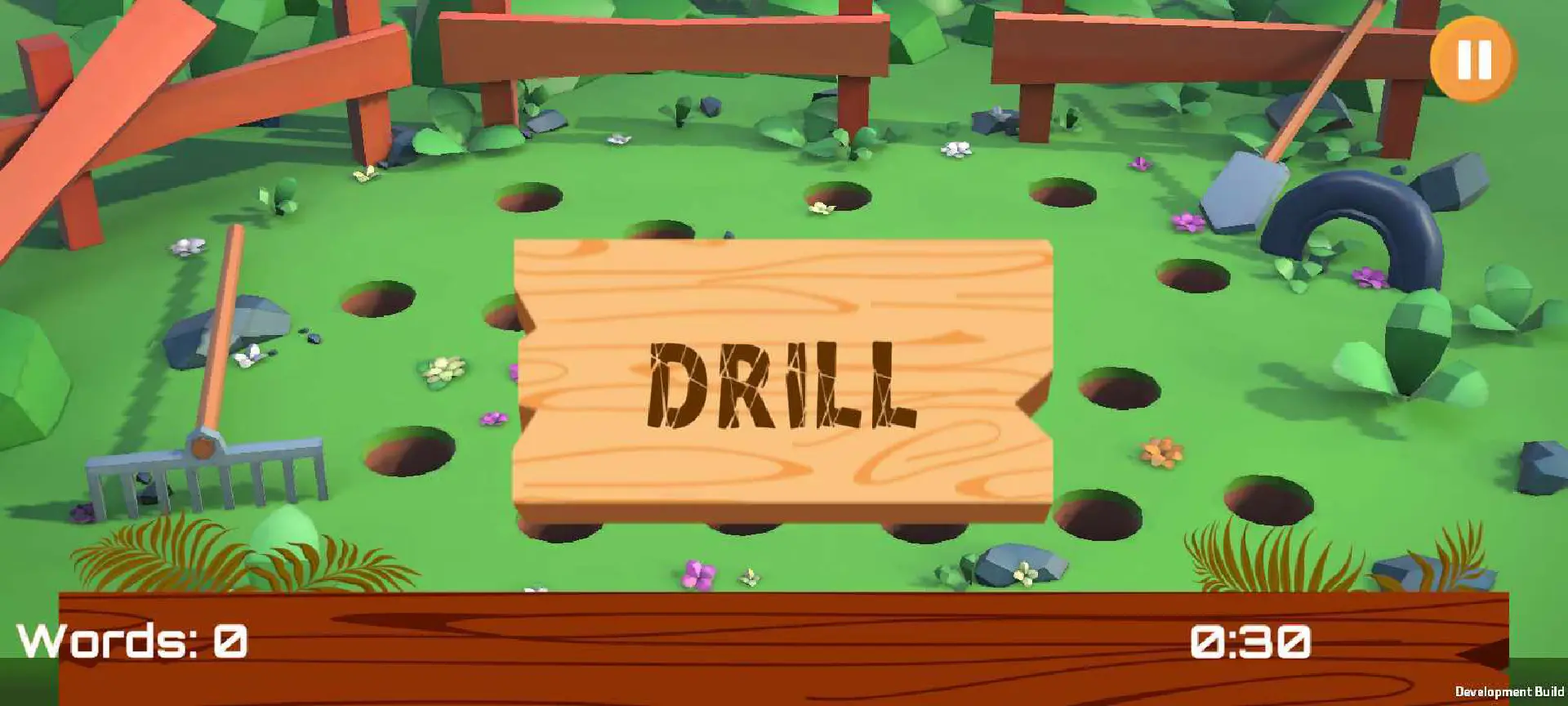 Whack-A-Word gameplay